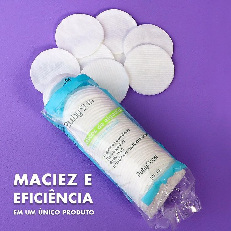 Discos de Algodão Ruby Skin 50un - Ruby Rose