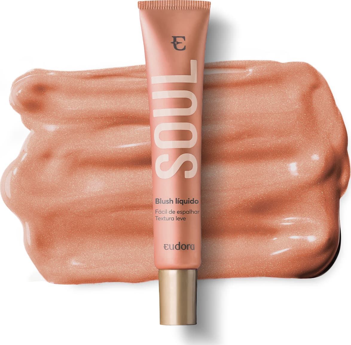 Kit Presente de Natal Eudora Soul: Máscara De Cílios Volumaço 10g + Blush Líquido Pêssego Saudável 15ml- Eudora