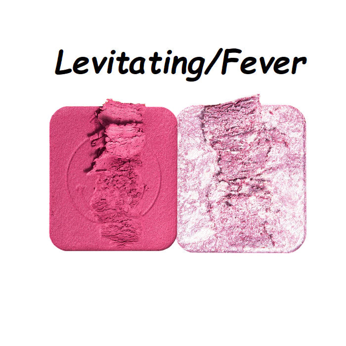 Duo de Blush e Iluminador Marmorizado Melu 8,0g e 6,85g - Ruby Rose