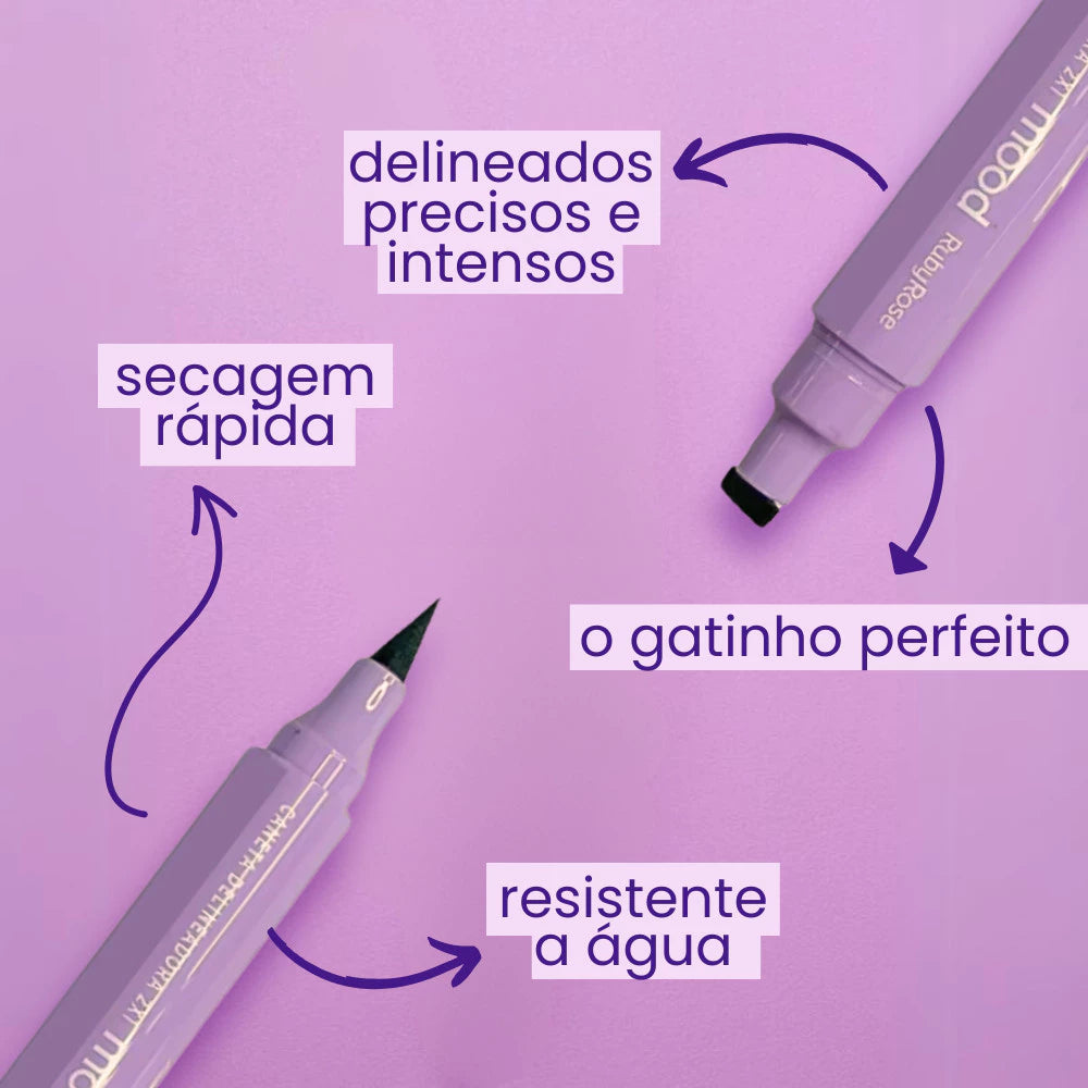 Caneta Delineadora Fells Mood 2x1 3g - Ruby Rose
