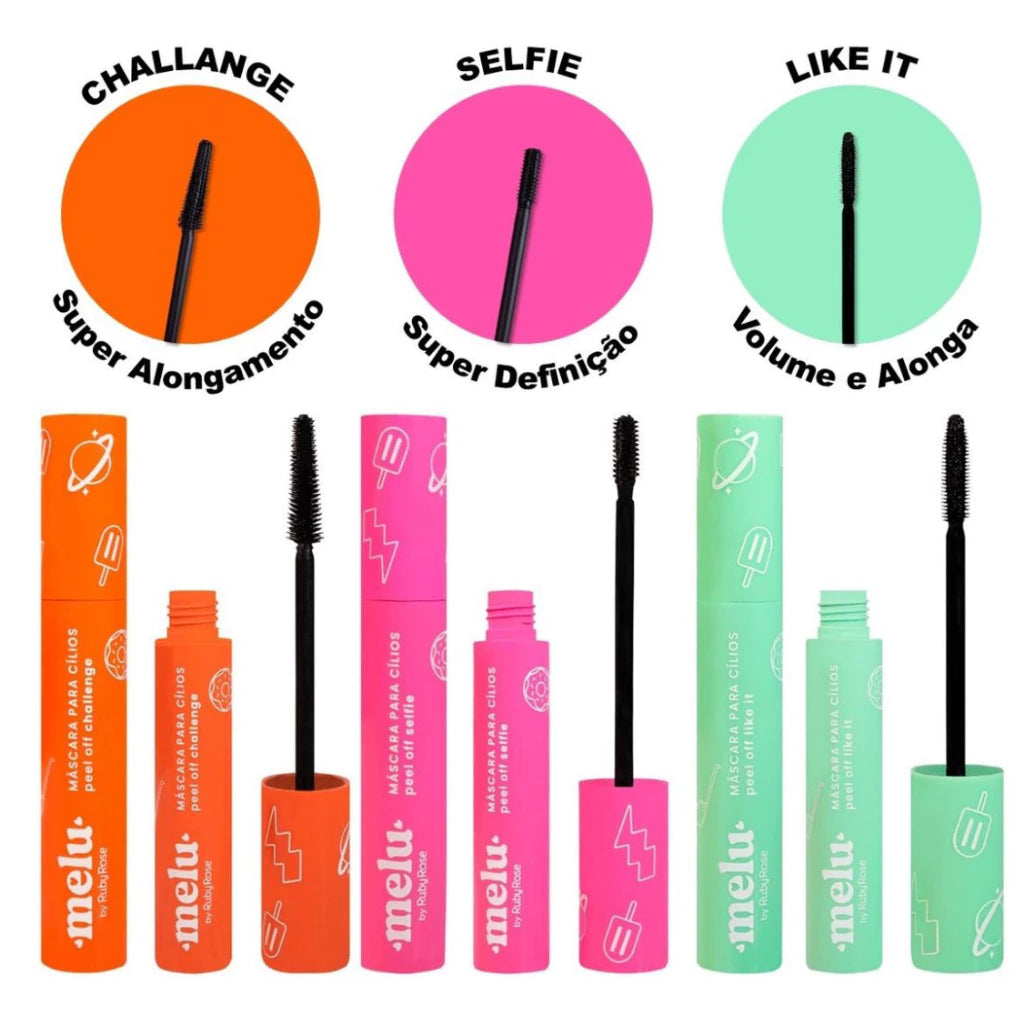 Máscara de Cílios Melu Peel off 14,5g - Ruby Rose