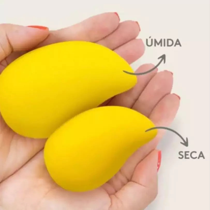 Esponja Manga Amarelo - Makeup Puff