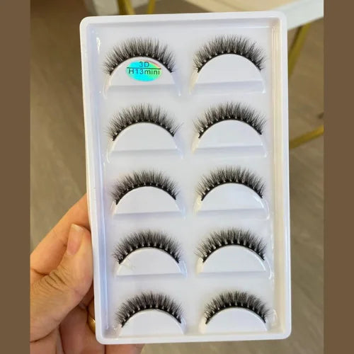 Cartela de Cílios com 5 Pares - Patty Imports