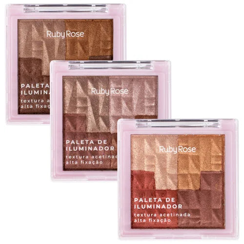 Paleta de Iluminador Compacto 12,8g - Ruby Rose