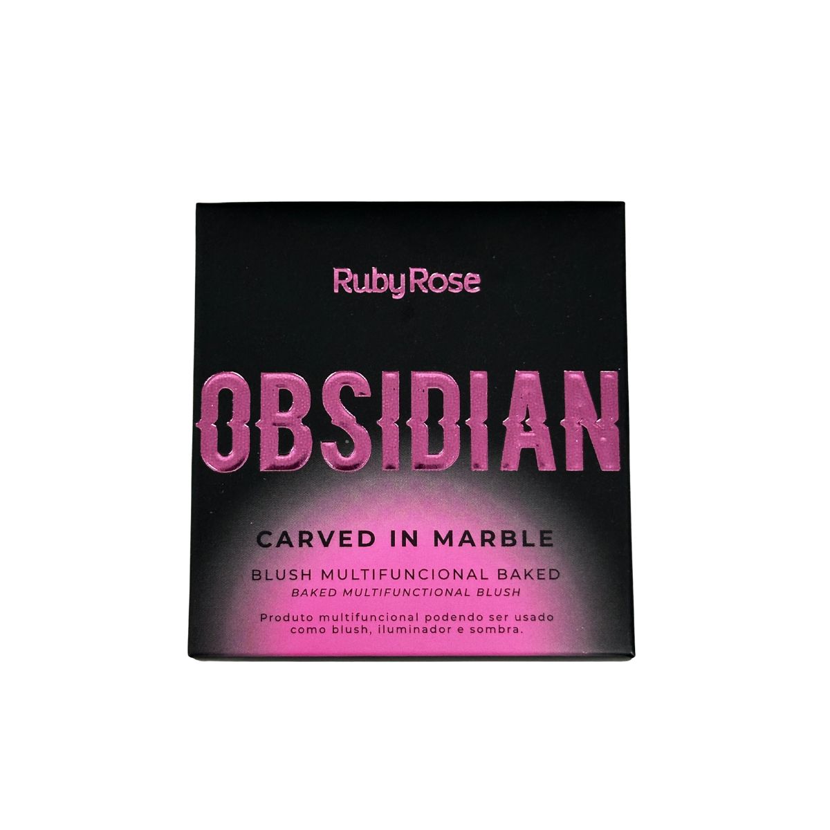 Blush Multifuncional Obsidian Carved in Marble 10,5g - Ruby Rose
